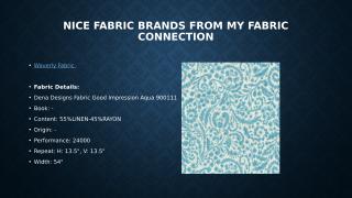 Nice Fabric Brands from My Fabric Connection_PPT_2017_06_27.pptx