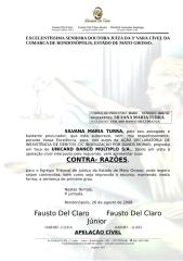 CONTRA RAZÕES APELAÇÃO - DANOS MORAIS - Silvana X Unicard.doc