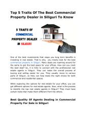 top-5-traits-of-the-best-commercial-property-dealer-in-siliguri-to-know.pdf